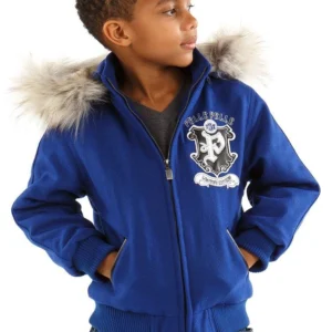 Pelle Pelle Blue Legend Series Wool Jacket | Fur Hood Jacket