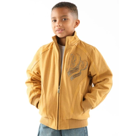 Pelle Pelle Yellow Kids Wool Jacket | Born & Raised Jacket