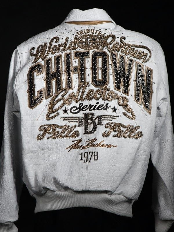 PELLE PELLE CHITOWN WHITE LEATHER JACKET