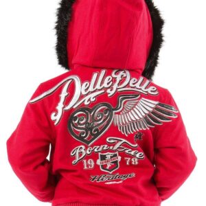 Pelle Pelle Girl Born Free Red Hood Jacket