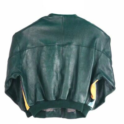 Pelle Pelle Green Yellow Leather Jacket view 2