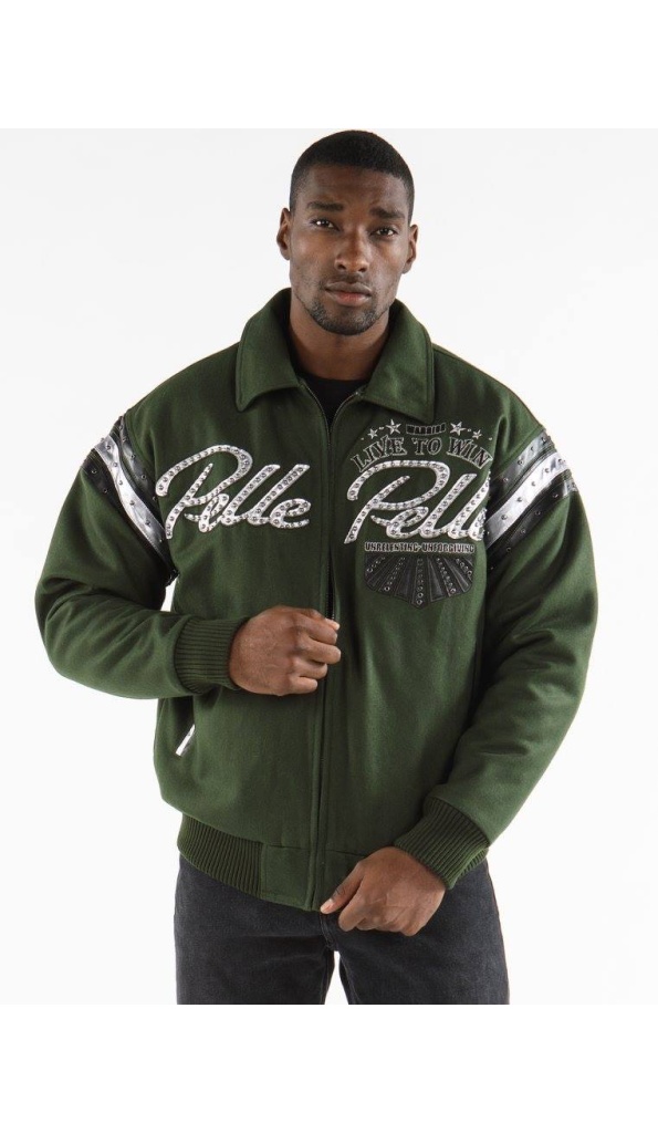 Pelle Pelle Green Wool Jacket
