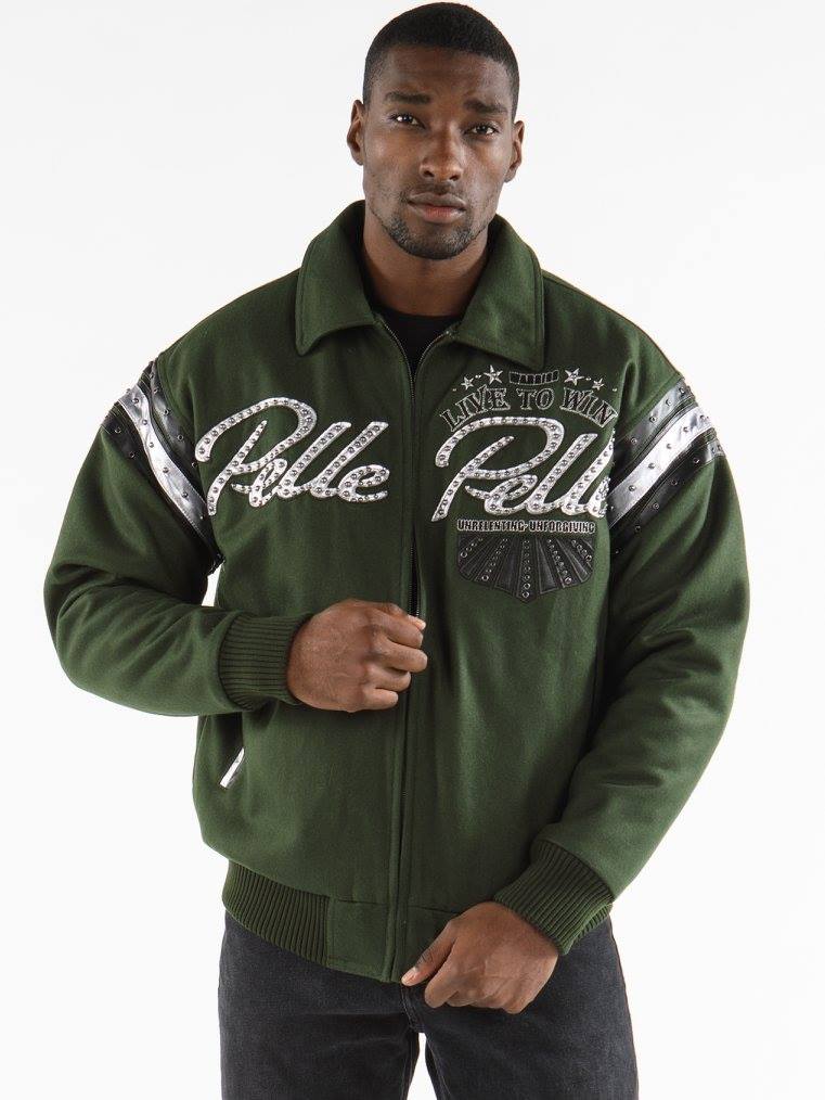 Pelle Pelle Green Wool Jacket view 1