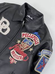 Authentic Pelle Pelle American Bruiser Black Leather Jacket view 2