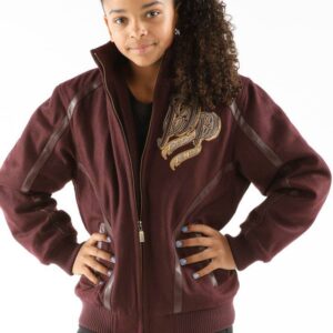 Pelle Pelle Born Maroon And Raised Hooded Jacket