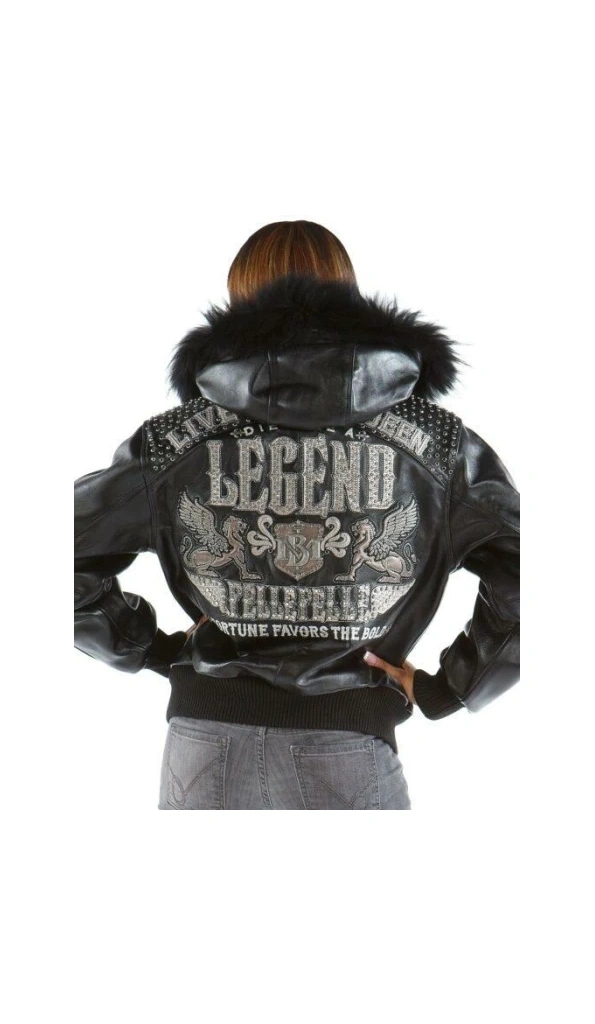 Pelle Pelle Legend Women Leather Jacket | Fur Hood Jacket
