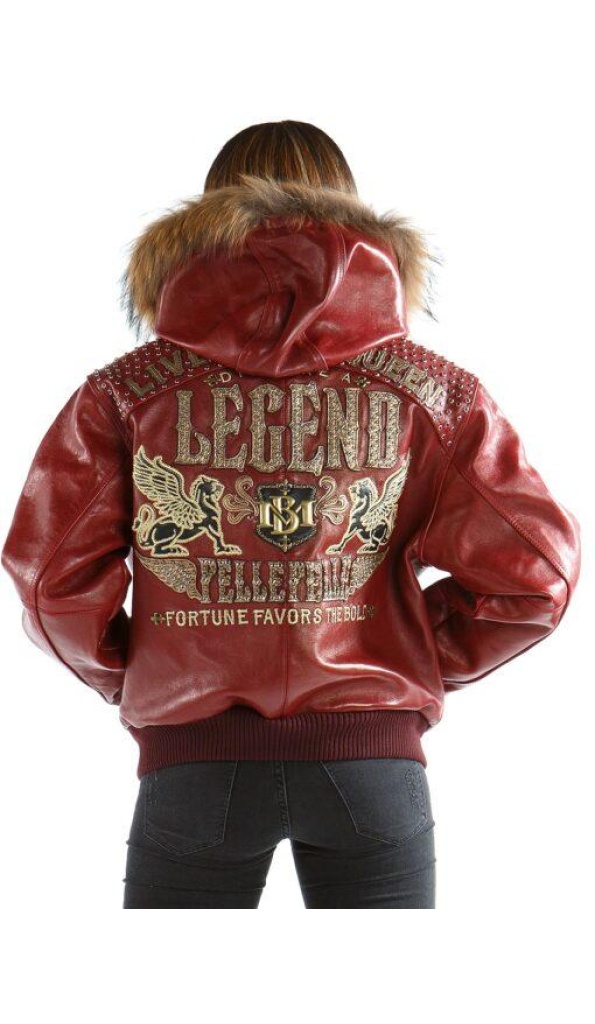 Pelle Pelle Queen Maroon Leather Jacket