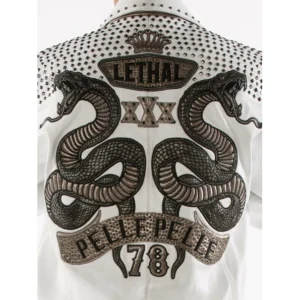 PELLE PELLE WHITE LEATHER JACKET IMPRESSIVE view 3