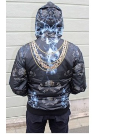 Pelle Pelle MB Full Design Smoke Jacket view 3