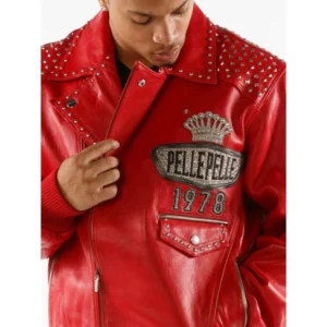 PELLE PELLE LETHAL RED LEATHER JACKET view 3
