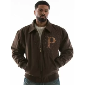 PELLE PELLE LEGACY BROWN WOOL JACKET