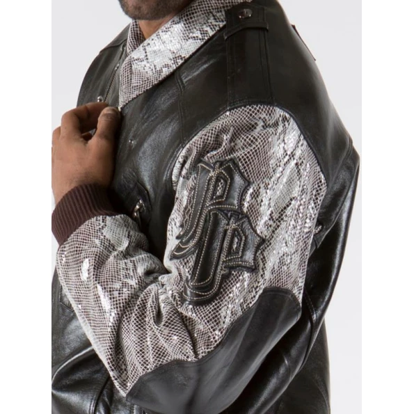 PELLE PELLE BLACK BIKER LEATHER JACKET view 3