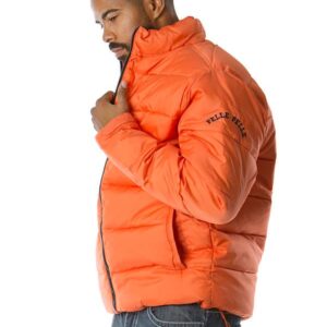 Pelle Pelle Orange Puffer Zipper Jacket
