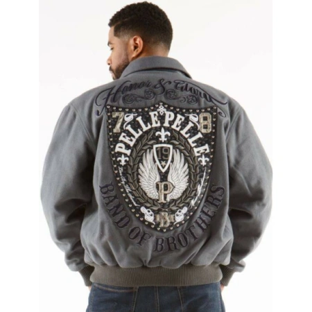 PELLE PELLE BAND OF BROTHERS GREY JACKET view 2