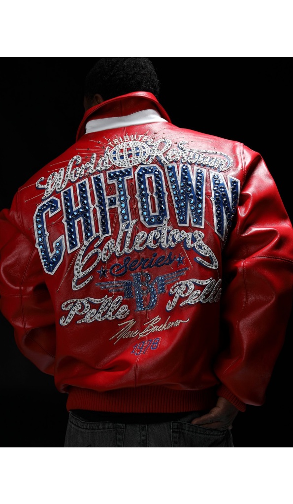 Pelle Pelle Chi Town Red Leather Jacket