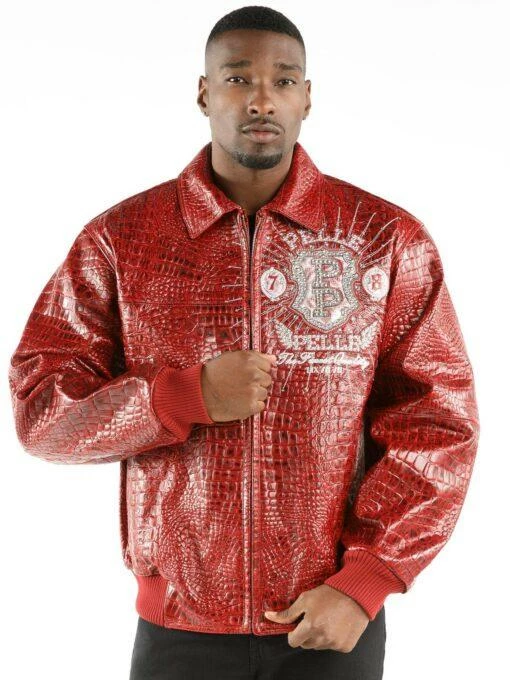 PELLE PELLE CUSTOM MADE RED LEATHER JACKET