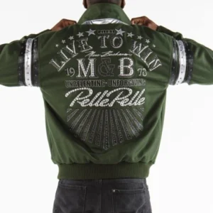 Pelle Pelle Live To Win MB Wool Jacket | Dark Green Jacket view 2