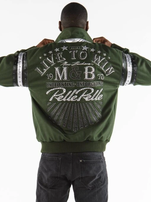 Pelle Pelle Live To Win MB Wool Jacket | Dark Green Jacket view 2