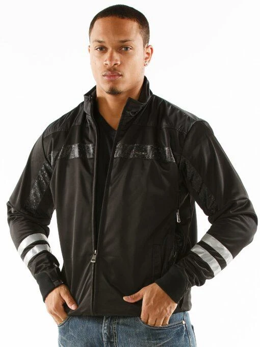 Pelle Pelle Black Wool Polyester Jacket