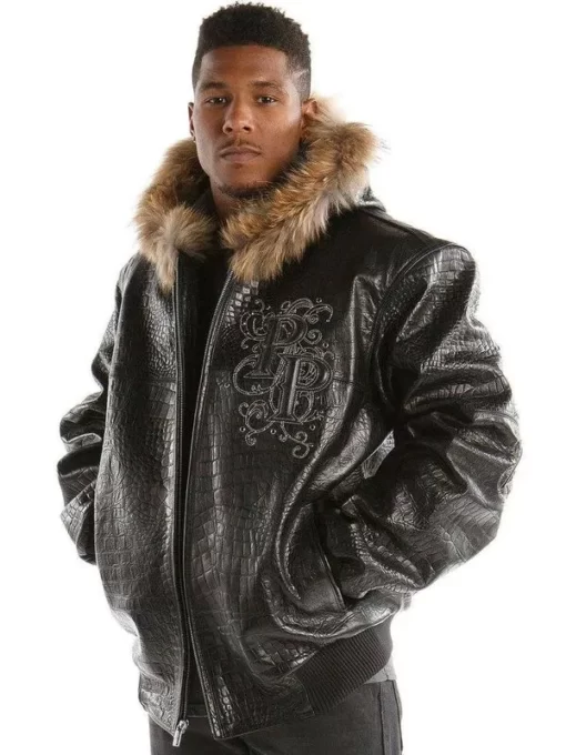 Pelle Pelle Legend Black Fur Hood Jacket | Leather Jacket