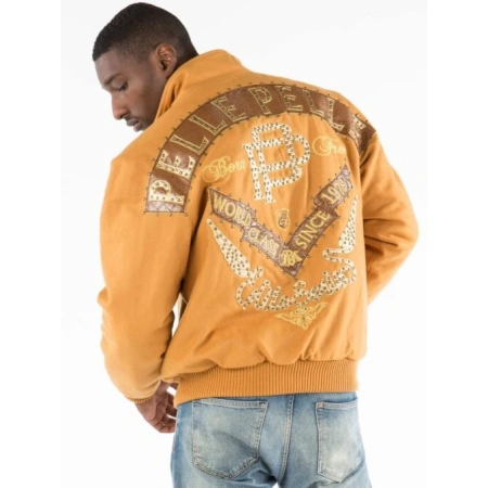 Pelle Pelle Yellow Born Free MB Wool Jacket view 2
