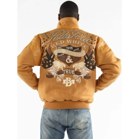 Pelle Pelle Men Mustard MB Wool Jacket | Red White & True view 2