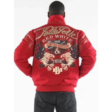 Pelle Pelle Men Red MB Wool Jacket | Red White & True view 2