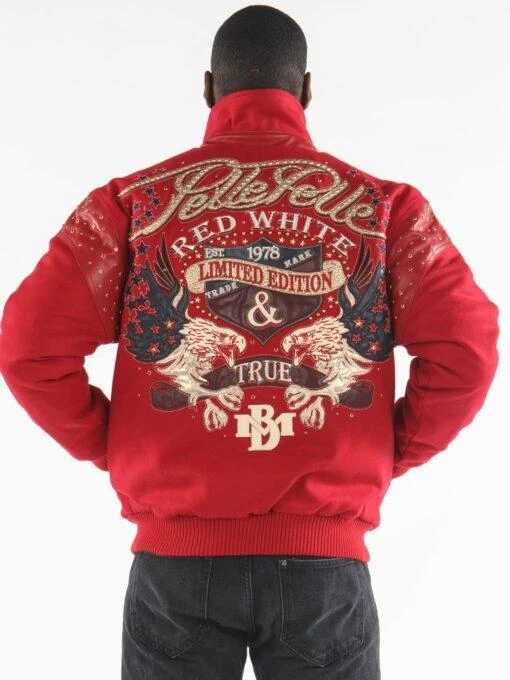 Pelle Pelle Men Red MB Wool Jacket | Red White & True view 2