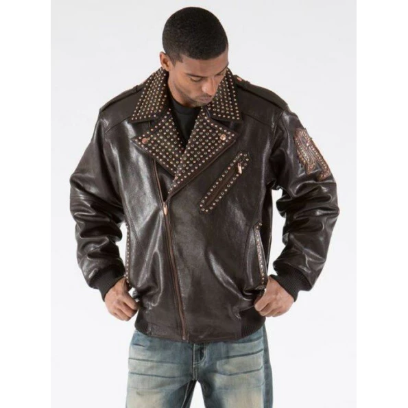 PELLE PELLE TAUPE LEATHER JACKET view 2