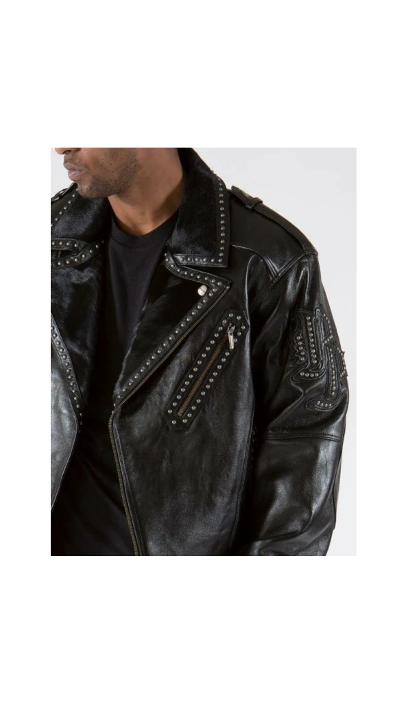 Pelle Pelle Biker Black Leather Jacket