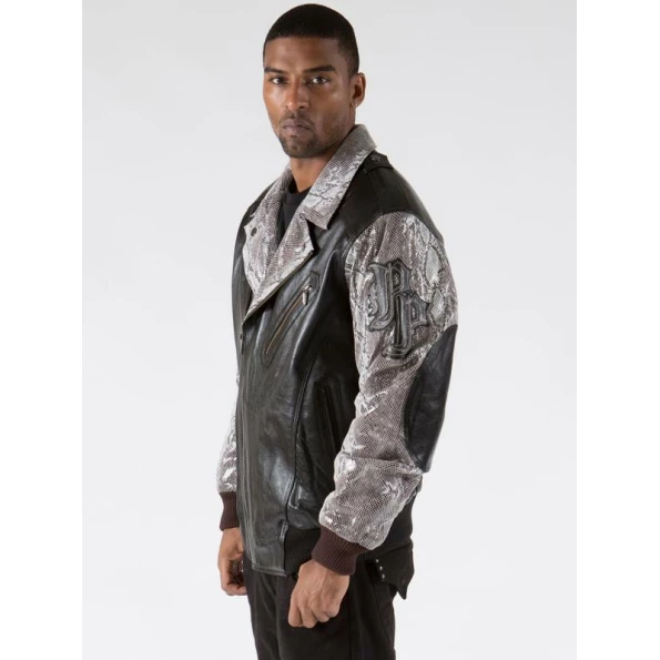 PELLE PELLE BLACK BIKER LEATHER JACKET view 4