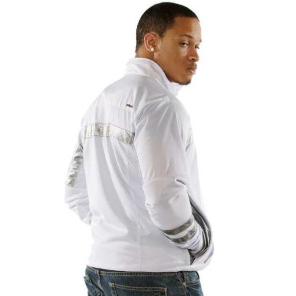 PELLE PELLE WHITE TRACK LEATHER JACKET view 2