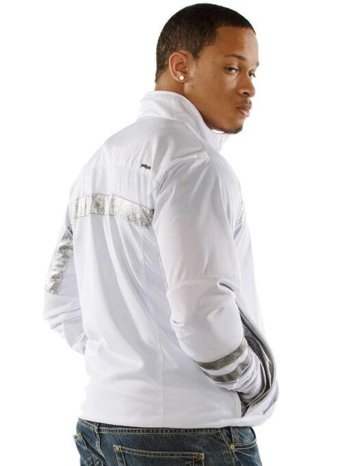 Pelle Pelle White Wool Polyester Jacket view 2