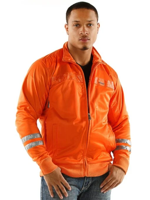 Pelle Pelle Orange Wool Polyester Jacket