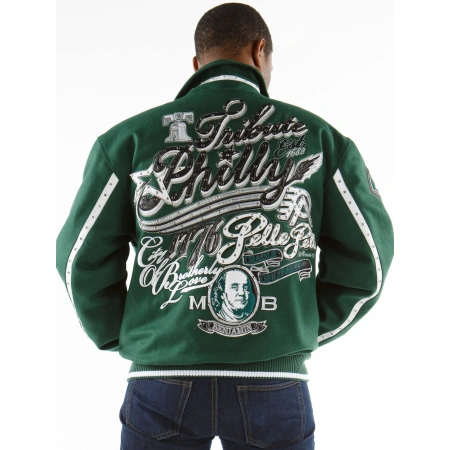 Pelle Pelle Dark Green Tribute Philly MB Jacket | Men Jacket view 2