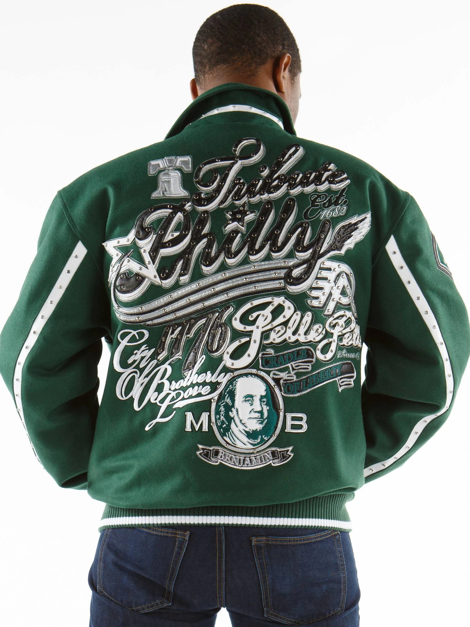 Pelle Pelle Dark Green Tribute Philly MB Jacket | Men Jacket view 2