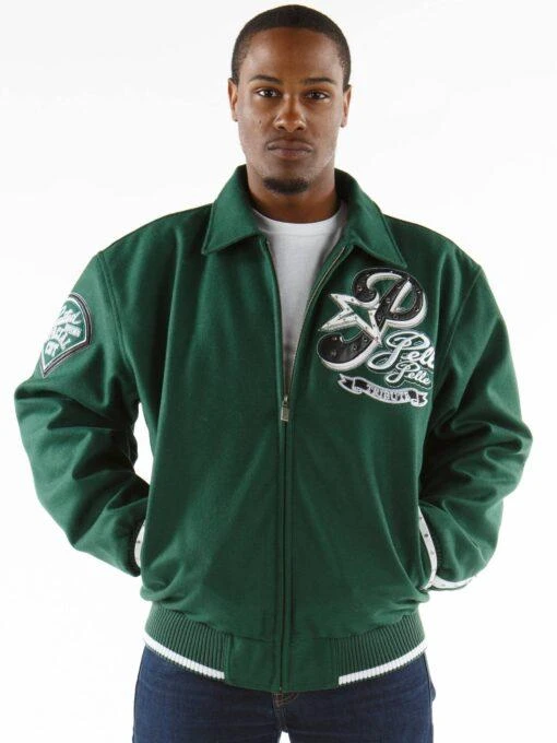 Pelle Pelle Dark Green Tribute Philly MB Jacket | Men Jacket
