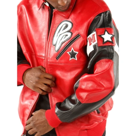 WONDERFUL SODA CLUB RED JACKET PELLE PELLE view 3