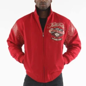 Pelle Pelle Men Red MB Wool Jacket | Red White & True