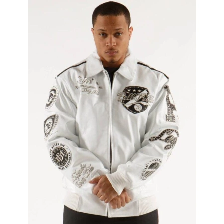 Pelle Pelle White Legacy Series MB Jacket | Leather Jacket view 3