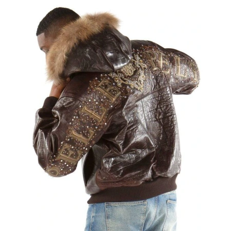 Pelle Pelle Shoulder Crest Dark Brown Jacket | MB Jacket view 3