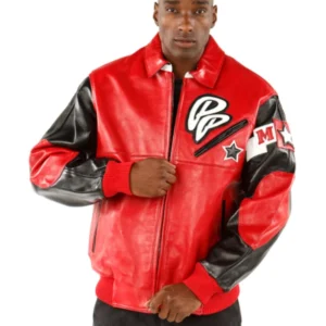 WONDERFUL SODA CLUB RED JACKET PELLE PELLE