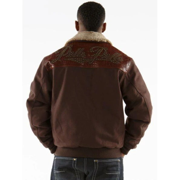 PELLE PELLE STUDDED BROWN JACKET view 2