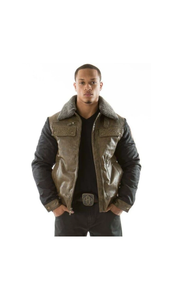 PELLE PELLE BEDGED ROYAL LEATHER JACKET