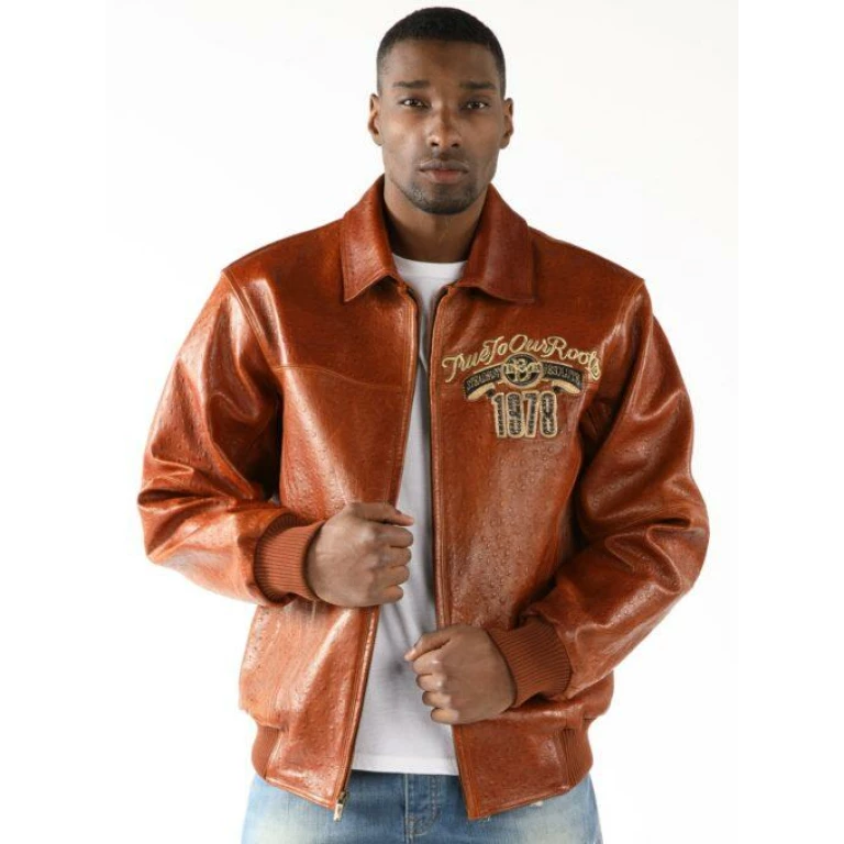 PELLE PELLE GENUINE BROWN LEATHER JACKET