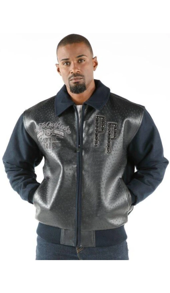 Pelle Pelle Navy Blue True To Our Roots Jacket | MB Jacket
