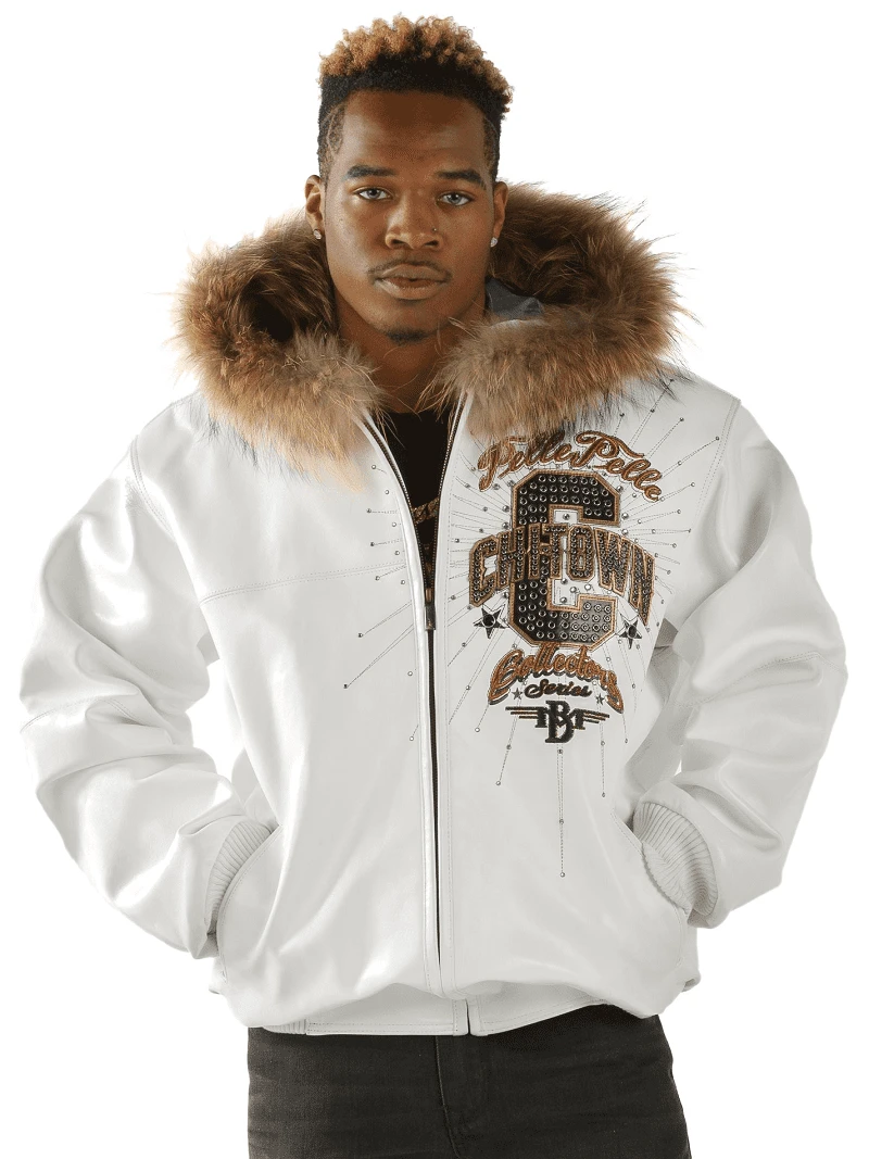 Pelle Pelle Collector Series Fur Hood Jacket | White Jacket