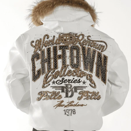 Pelle Pelle Collector Series Fur Hood Jacket | White Jacket view 2