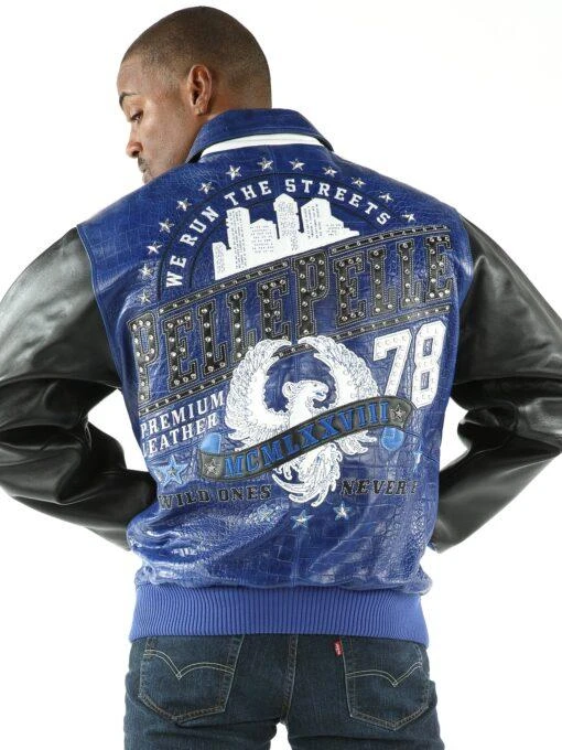 Pelle Pelle Wild Ones Never Die Blue Jacket | MB Jacket view 2