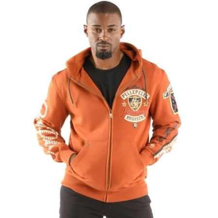 Pelle Pelle Orange American Bruiser MB Jacket | Wool Jacket